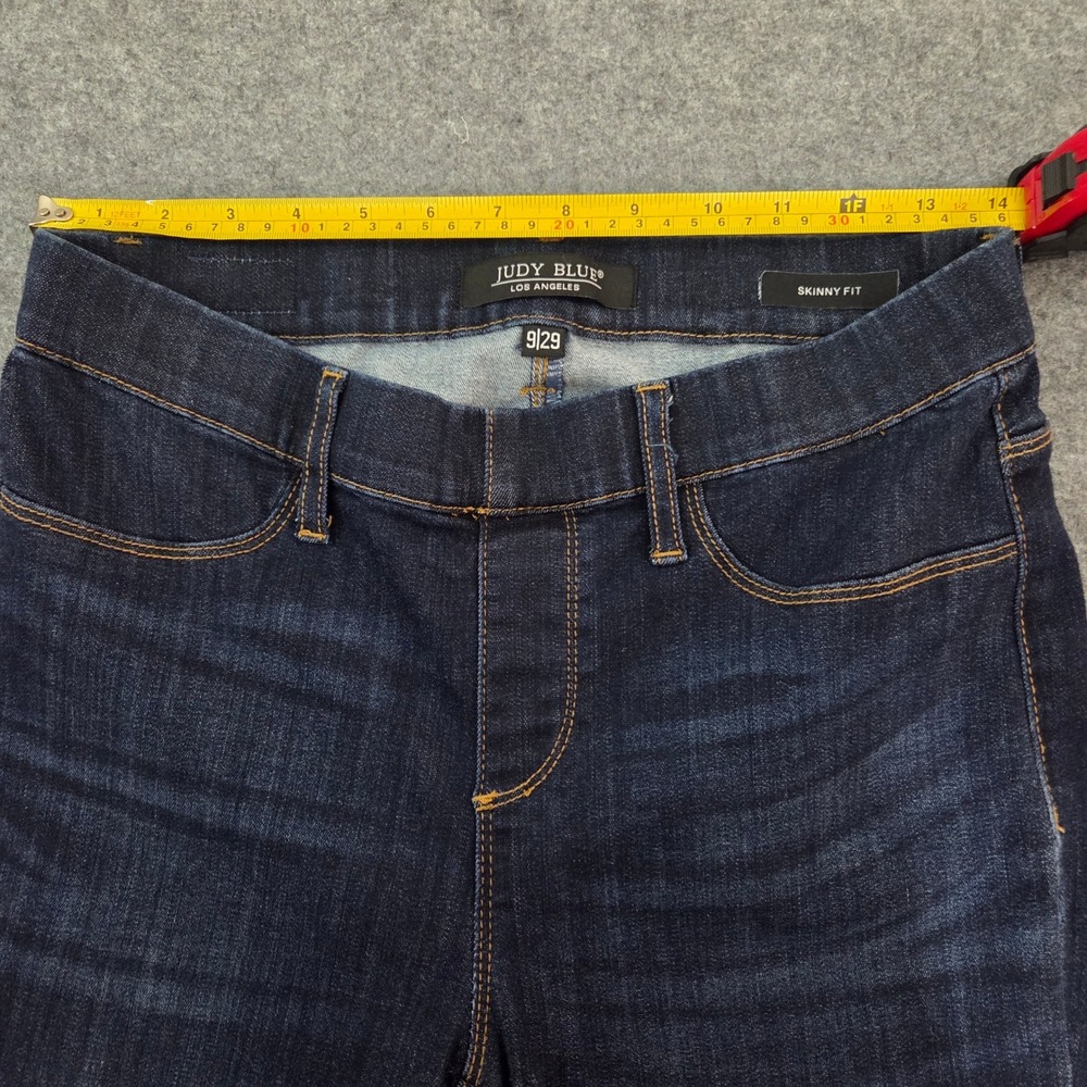 Judy Blue JB8846 Jeans Womens 9/29 Dark Wash Pull On Skinny Jegging Stretch 27 - Picture 4 of 8